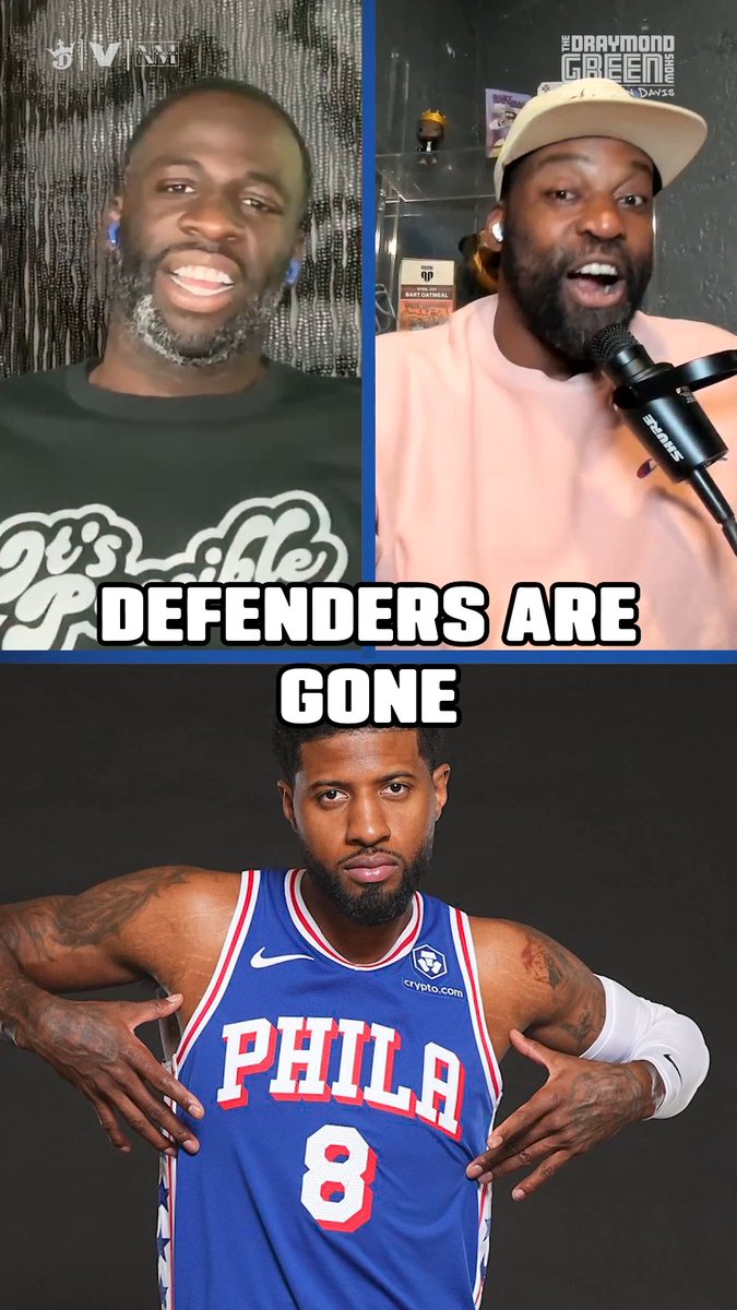 "The Thompson Twins alone kill that narrative... I also think Paul George is making a huge mistake putting himself in the category with Tony Allen." Draymond Green x Baron Davis DISAGREE with Paul George saying lockdown defenders are gone