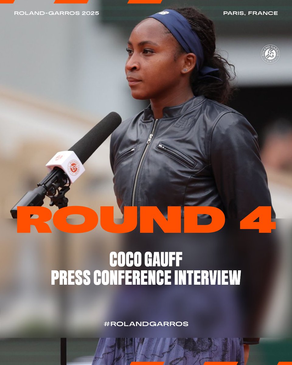 Coco is focused on her year-on-year growth 💯 #RolandGarros