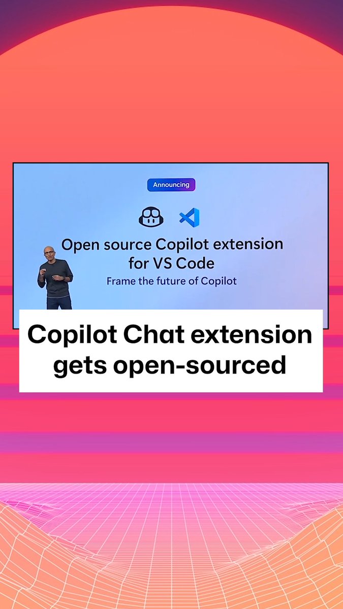 Did you hear? Visual Studio Code will open source the GitHub Copilot Chat extension under the MIT license! 🎉