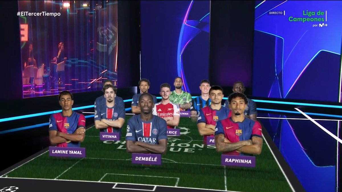 ✨ Este es nuestro once ideal de la Champions 2024/25. #ElTercerTiempo