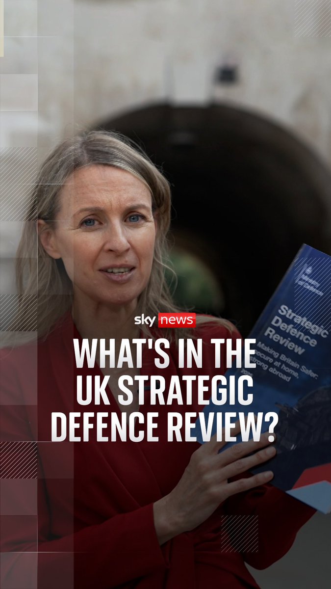 The Strategic Defence Review was commissioned by Sir Keir Starmer last July. It makes a list of more than 60 recommendations to enable the UK to 'pivot to a new way of war'. Sky's Deborah Haynes examines what is in the document 👇