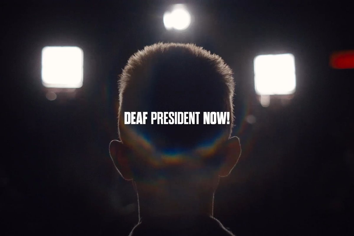 That one day is now. #DeafPresidentNow — Now Streaming