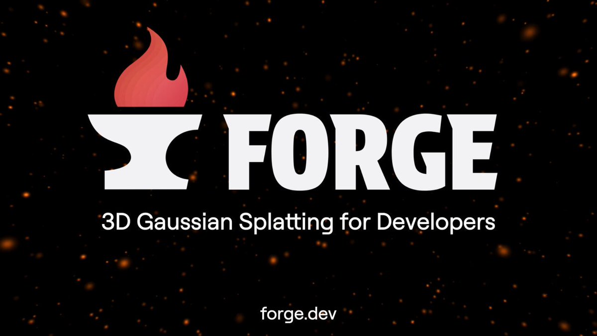 Open Sourcing Forge: 3D Gaussian splat rendering for web developers! 3DGS has become a dominant paradigm for differentiable rendering, combining high visual quality and real-time rendering. However, support for splatting on the web still lags behind its adoption in AI.