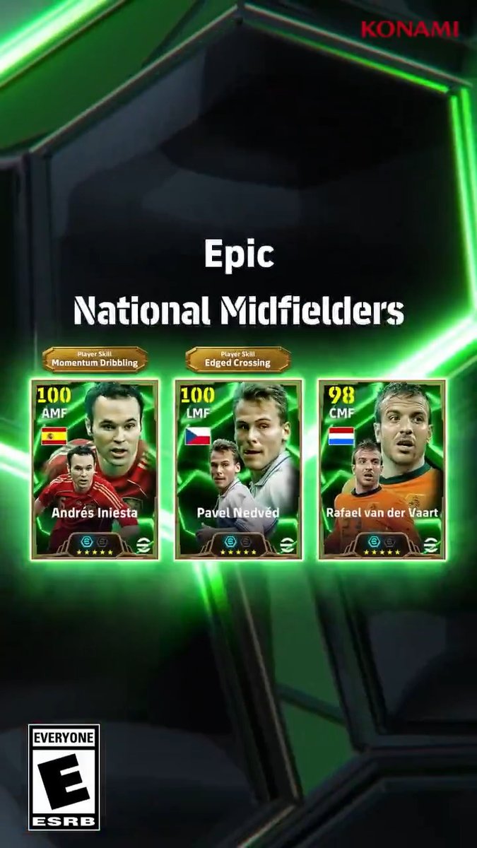 Epic : National Midfielders Trailer 🌎📽️ Andrés Iniesta 🇪🇸 Pavel Nedvěd 🇨🇿 Rafael van der Vaart 🇳🇱 #eFootball2025 | #eFootballHUB