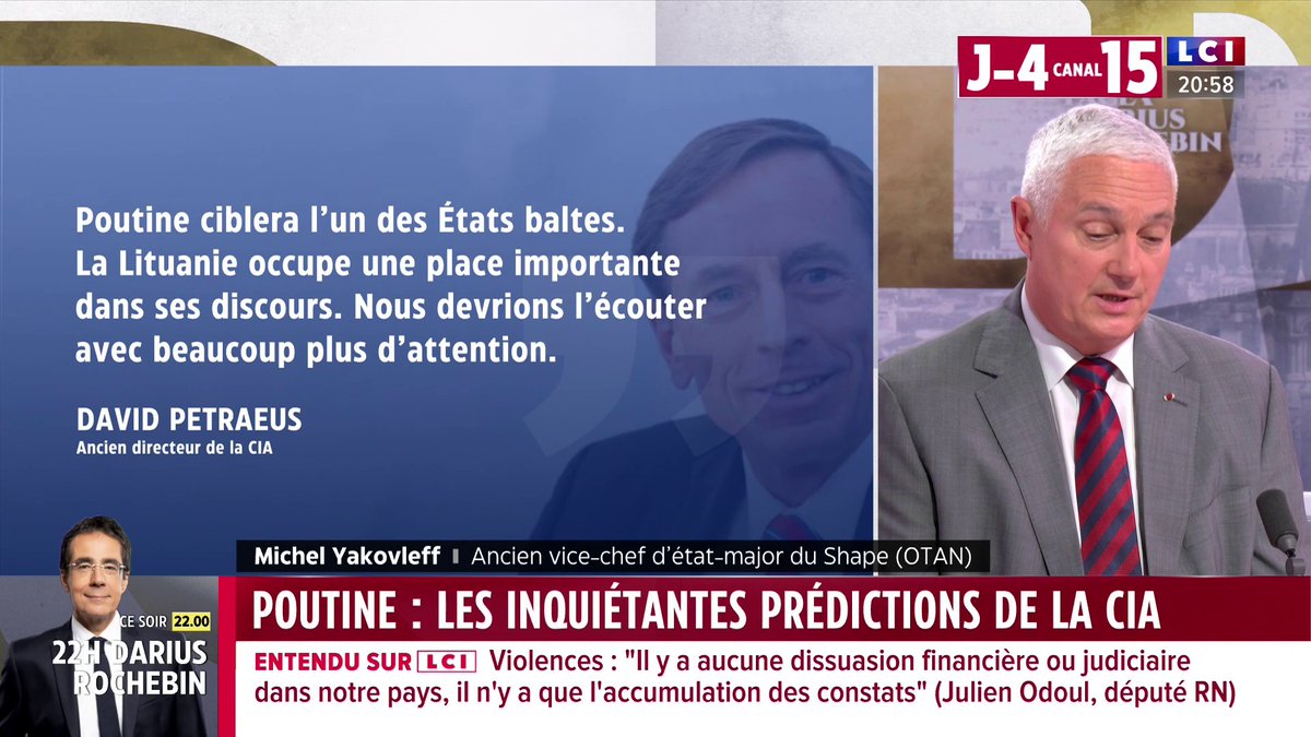 🗣️ "L'armée russe apprend de la guerre. Moins bien que les Ukrainiens, mais elle a plus de moyens" souligne le général Michel Yakovleff ▶️ Darius Rochebin