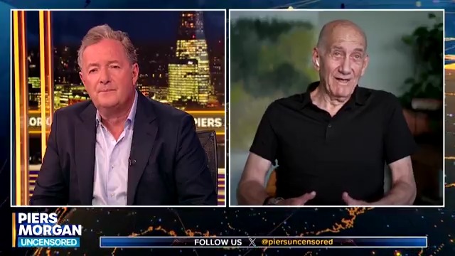 "I have to say it, yes... I'm already in the middle of the heat." Former Israeli Prime Minister Ehud Olmert tells Piers Morgan he thinks Netanyahu should face international criminal court for war crimes. Watch more 👇 📺 Piers Morgan