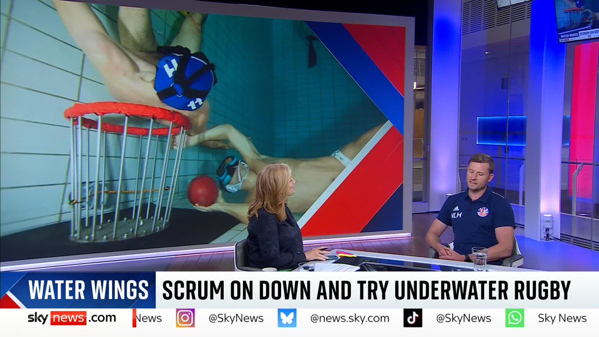 Speedos, snorkels and scrum caps - welcome to the world of underwater rugby. 🏉 Sarah-Jane Mee finds out everything you need to know about the sport, as she speaks to the founder of Pure Underwater Rugby Guildford, Nick Harvey. #TUKT 📺 Sky 501 and YT