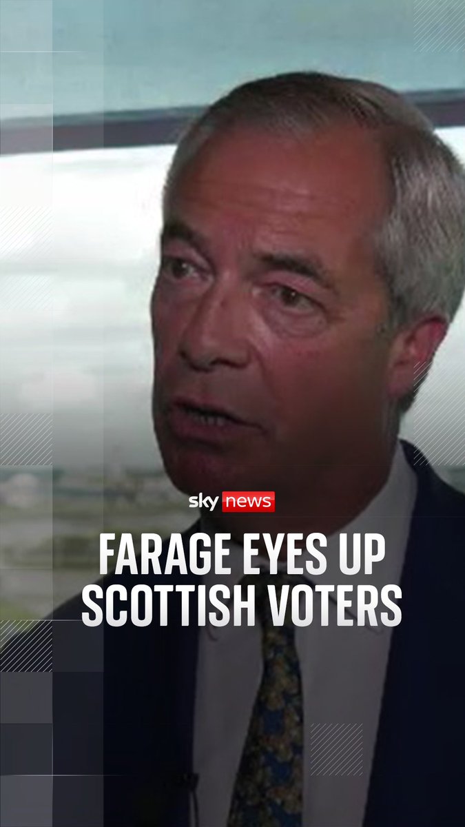 Nigel Farage tells Sky's Connor Gillies that Labour and the SNP are "fearful" of Reform UK.