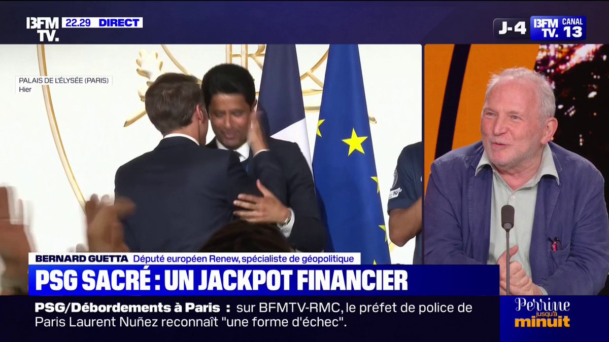 "Ce tout petit pays s'évertue à être bien avec tout le monde" Bernard Guetta, député européen Renew et spécialiste de géopolitique s'exprime sur la visibilité du Qatar en France après le titre du PSG