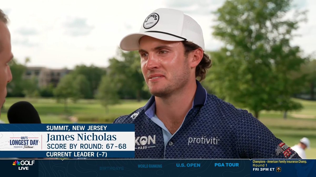 James Nicholas speaks from the heart on what it means to qualify for his first U.S. Open. 👏🥹 📺 Golf Channel