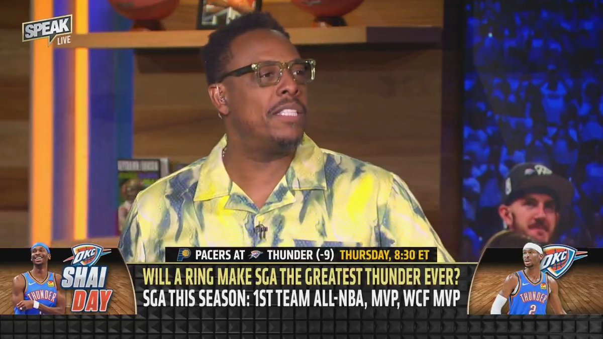 “A championship for SGA will not only make him the greatest Thunder, it ensures his statue at the tender age of 26.” — Paul Pierce (via Speak, h/t ClutchPoints)