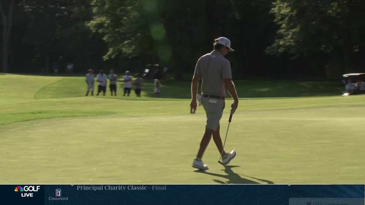 BIRDIE - BIRDIE for Rickie Fowler and Cameron Young on the last to get into a playoff in Columbus! 🐥 🐥 They're projected to join Chase Johnson, Eric Cole and Max Homa for ONE final spot.