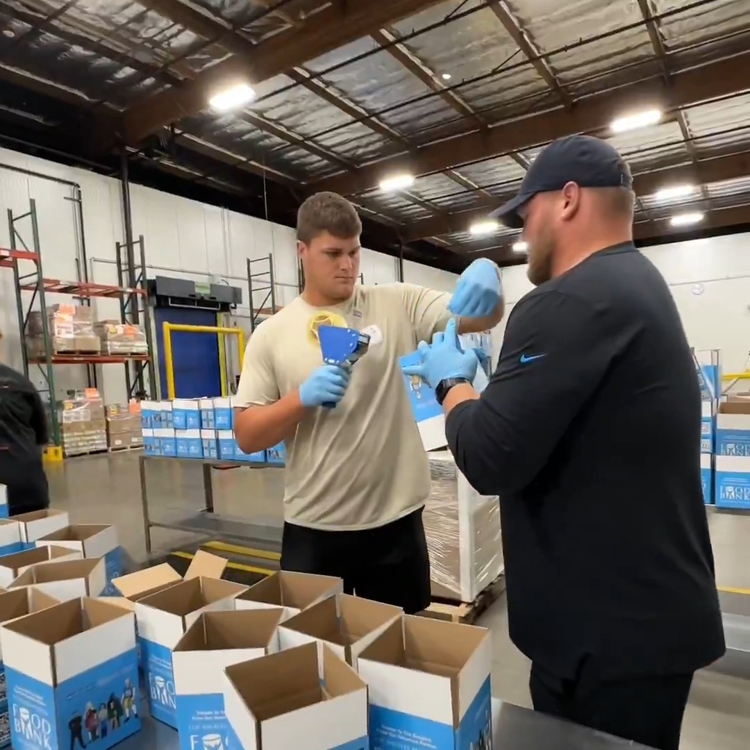 we packed 1,081 snack boxes for our community at LA regional food bank w/ The Bozeman Foundation