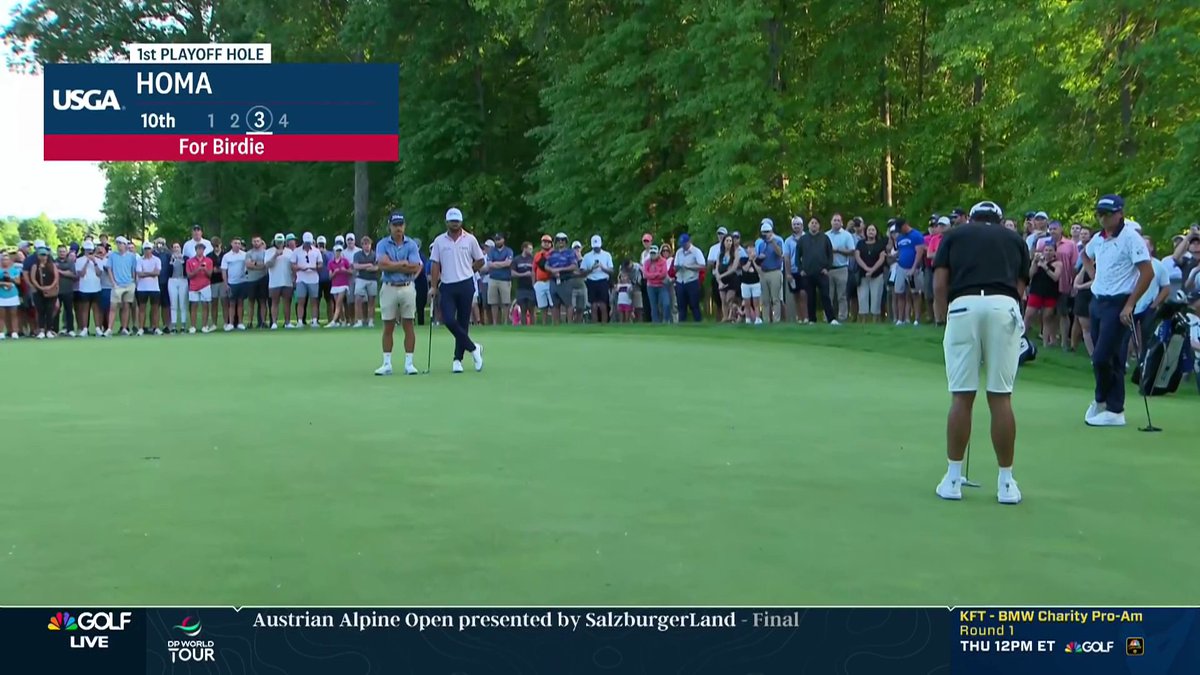 CAMERON YOUNG CLUTCH! A birdie on the first playoff hole and he's on to Oakmont! Homa, Fowler, Cole and Johnson are heading home.