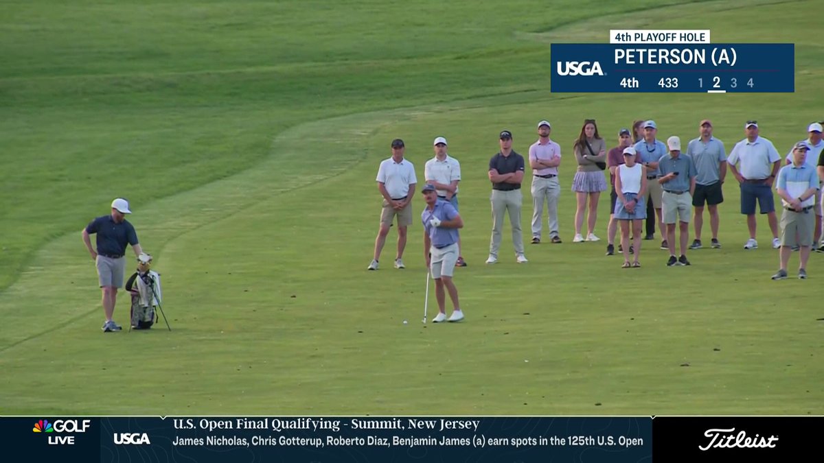 Zac Blair throws an absolute dart on the 4th playoff hole! 🎯