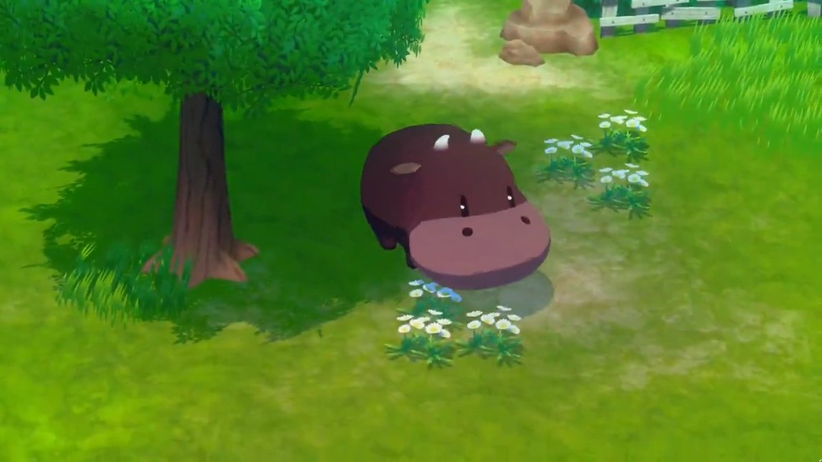 🐮#グラバザ どうぶつ紹介🐣 今日のどうぶつ紹介は 茶ウシさん🐮🤎 #牧場物語