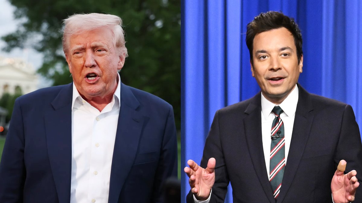 Apparently, Trump is upset that people are making fun of him going back on his tariffs by calling him “TACO”, which stands for “Trump Always Chickens Out.” #FallonTonight