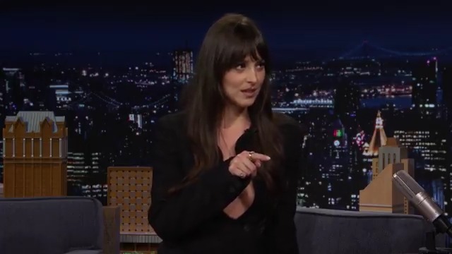Dakota Johnson shares that she got to watch SNL50 with Lorne Michaels under the bleachers of Studio 8H and how Meryl Streep kissed her hand! #FallonTonight