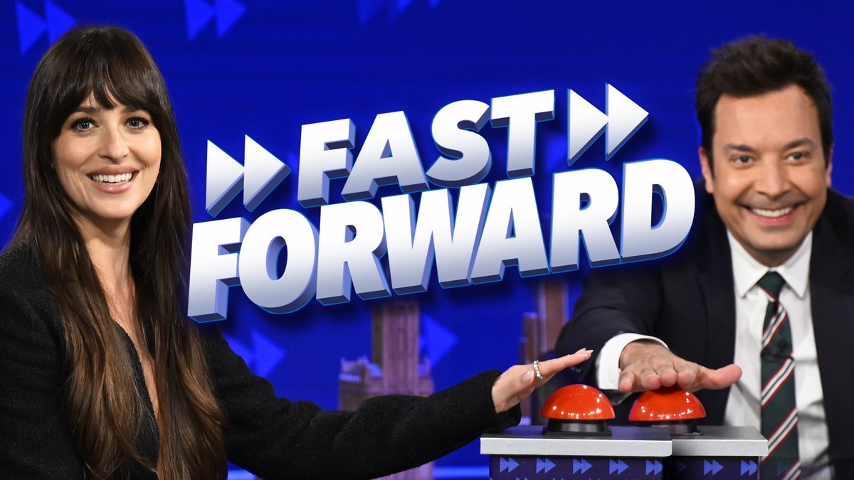 Dakota Johnson and Jimmy attempt to guess the titles of romcoms that have been sped up from hours to seconds in Fast Forward! #FallonTonight