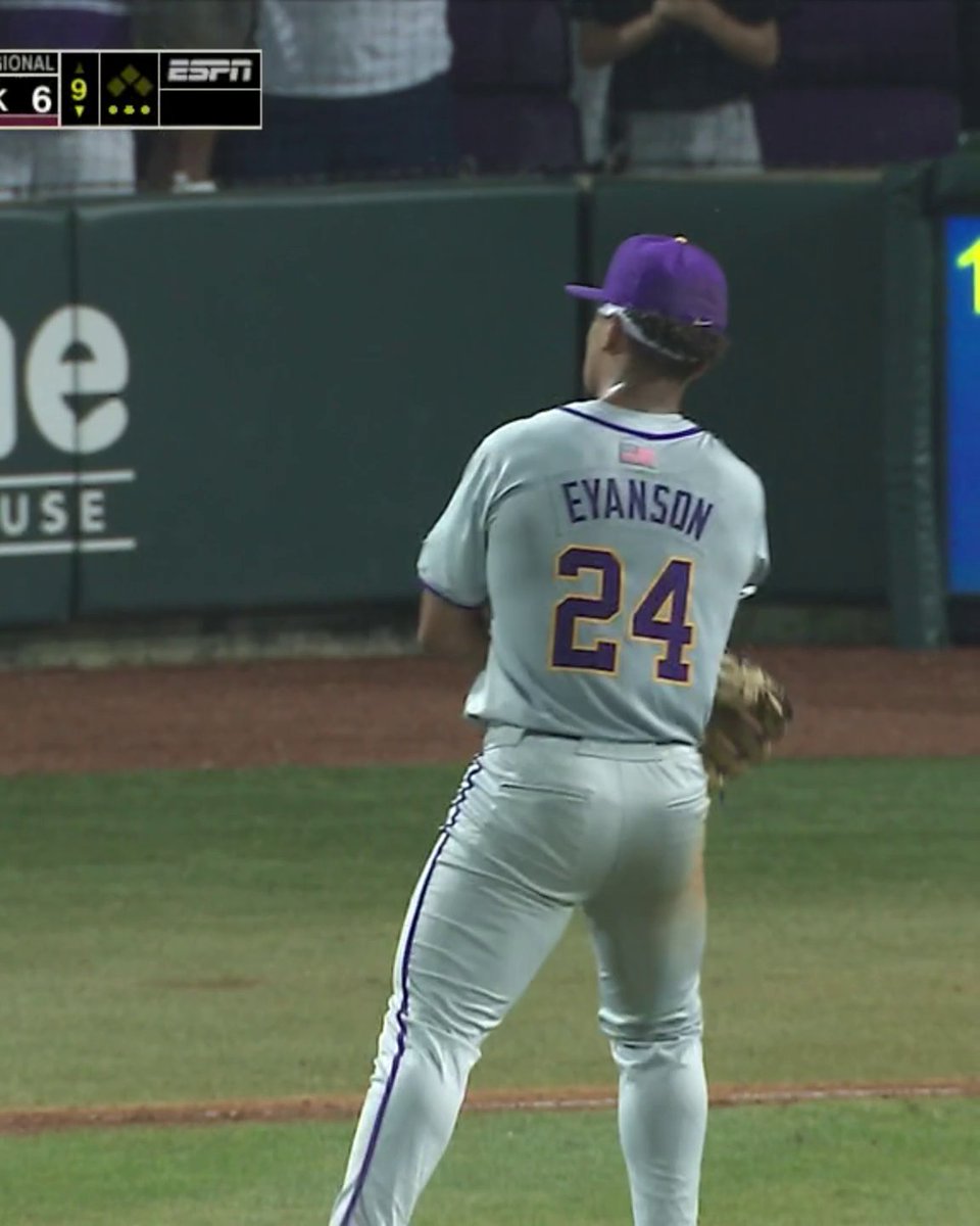 THE POSE AFTER THIS STRIKEOUT 😤 LSU Baseball is headed to its 17th Super Regional in program history!