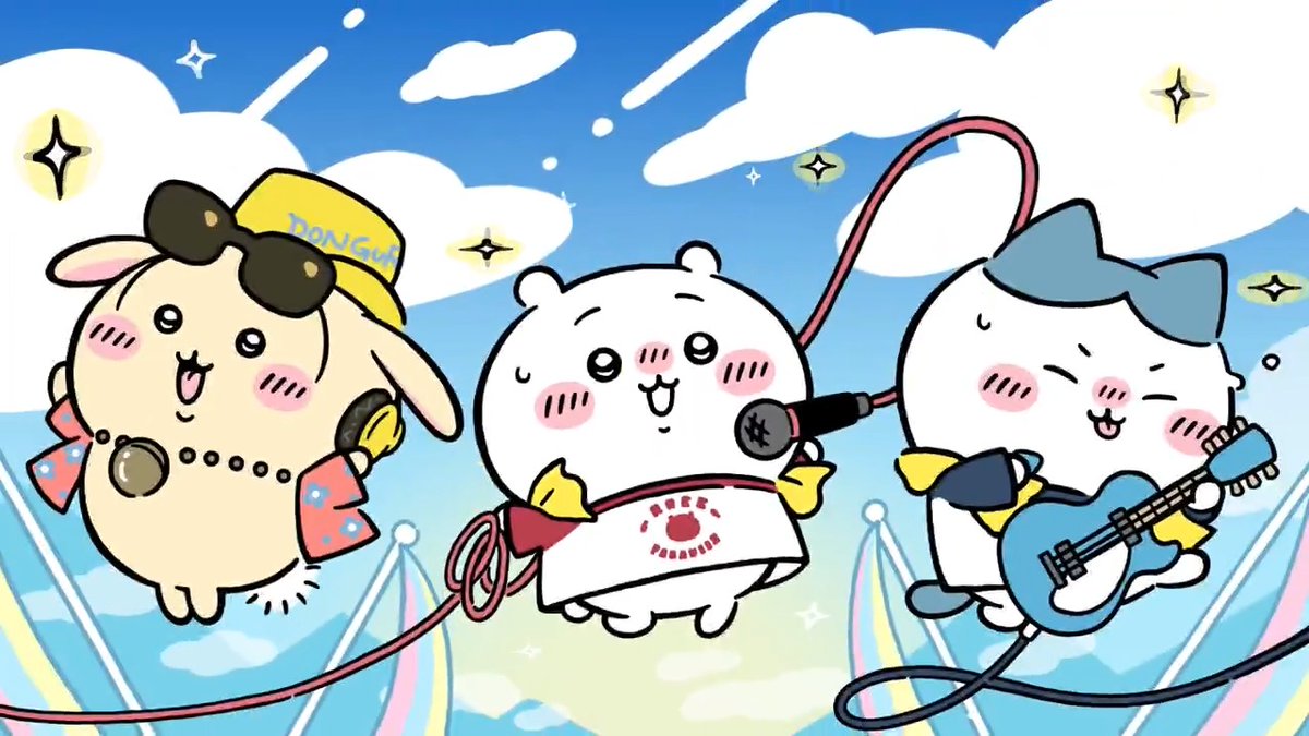 ╭━━━━━━━━━━━━━━╮ 🎵Music Festival Outfits🎵 Available Now!✨ ╰━━━━━━━━━━━━━━╯ #Chiikawa and friends in their new Music Festival-themed outfits make their debut!🎸 Log in to the app and check 'em out!✨ #ChiikawaPocket