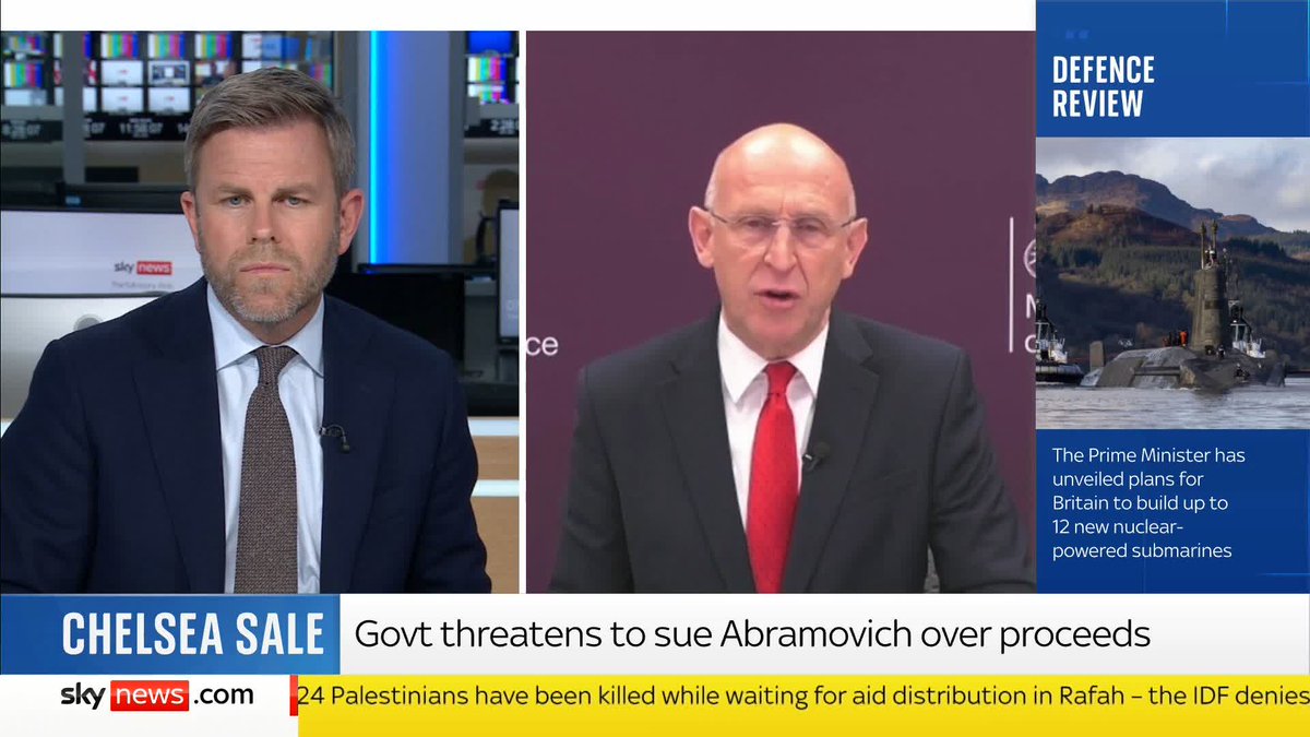 "We [the UK] will be the first NATO nation in Europe to have a fully operational laser weapons in two years time because of the new investment," says Defence Secretary John Healey following the Strategic Defence Review announcement. 📺 Sky 501