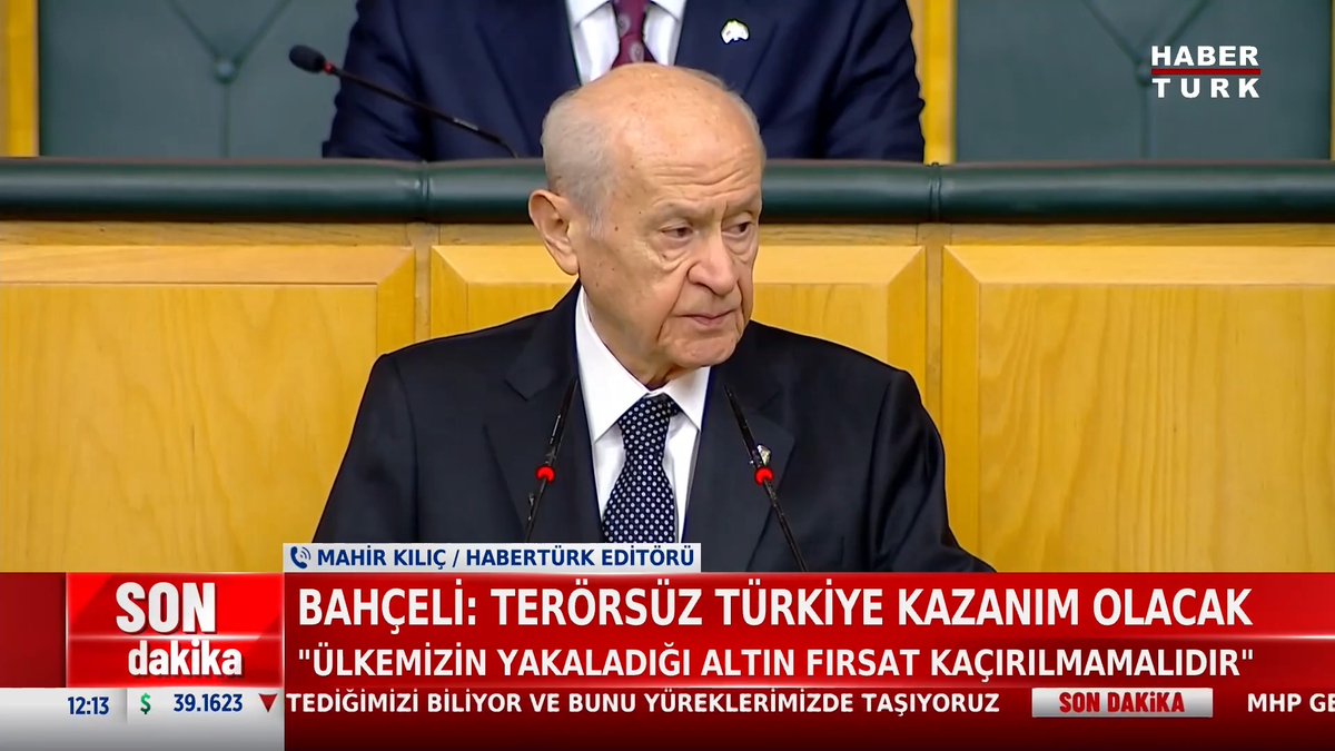 #SONDAKİKA - MHP Genel Başkanı Devlet Bahçeli: "Terörsüz Türkiye kazanım olacak. Ülkemizin yakaladığı altın fırsatı kaçırılmamalıdır."