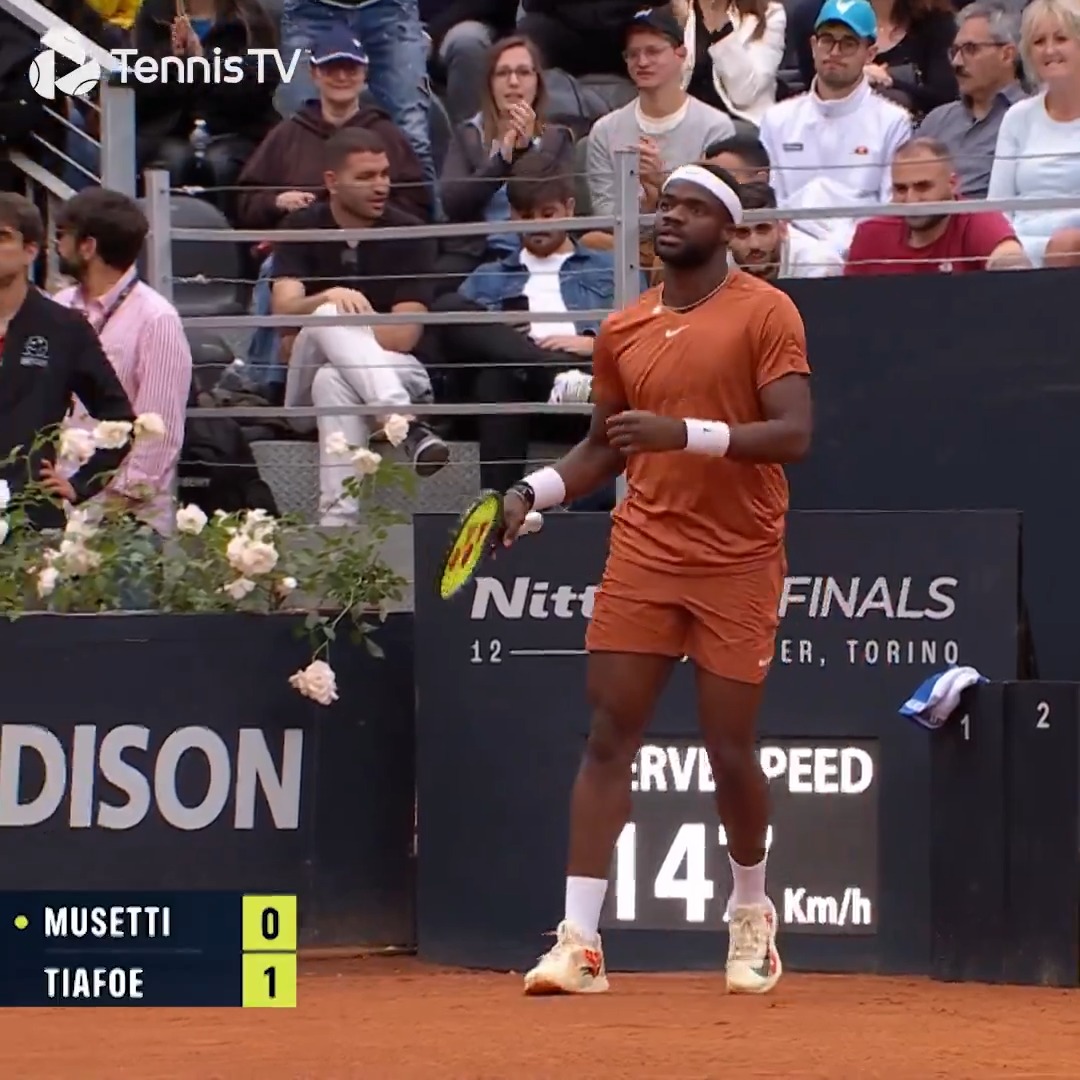 These two always bring the entertainment! 🤩 HYPED for another Musetti vs Tiafoe battle at #RolandGarros