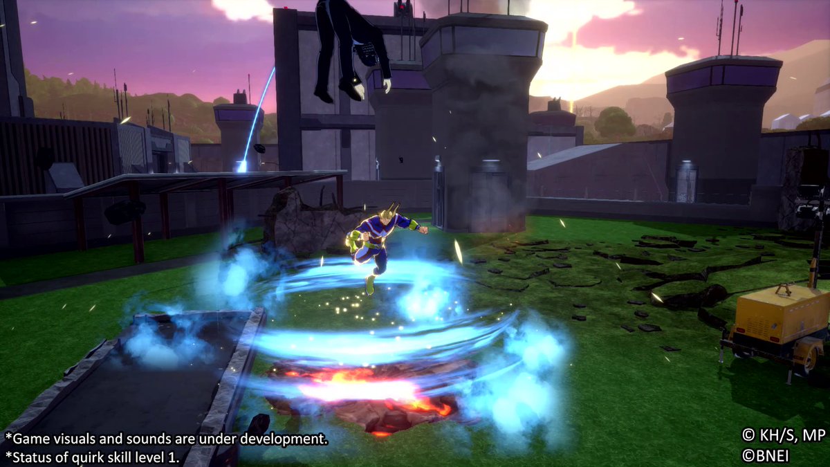 All Might "Gatling" skill intros! Quirk Skill γ: ”Arizona Smash” Grab an opponent in front, leap into the air, and slam them down. Adjust the landing spot with directional input. #MHUR