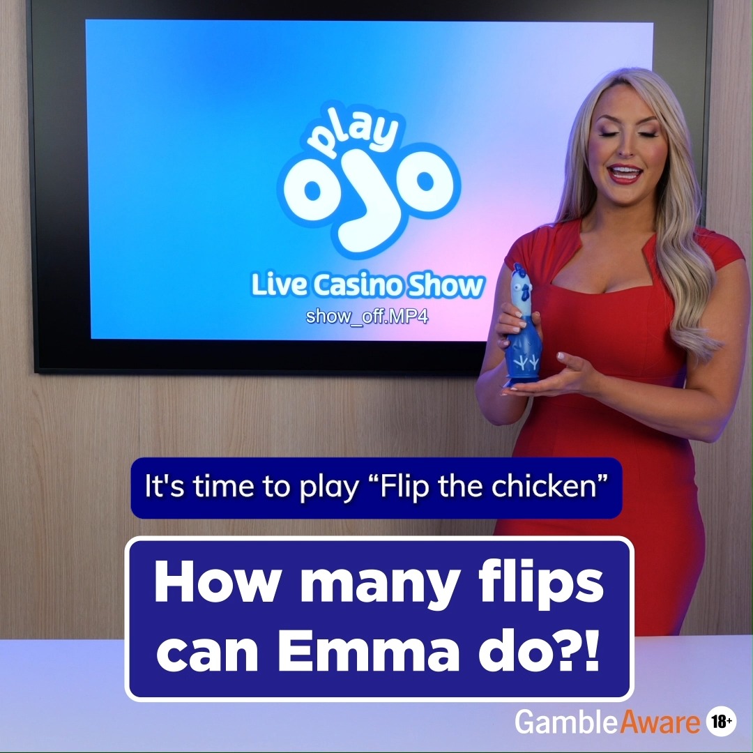 🐔 Our very own Channel 5 host, Emma Emma Louise Jones , is flipping her way to the top! 🐔 Tell us how many flips she managed within the minute and she’ll give 𝐭𝐡𝐫𝐞𝐞 𝐥𝐮𝐜𝐤𝐲 𝐎𝐉𝐎𝐞𝐫𝐬 𝐚 £𝟒𝟎 𝐀𝐦𝐚𝐳𝐨𝐧 𝐯𝐨𝐮𝐜𝐡𝐞𝐫. ____________ Three randomly selected winners will be announced on 10th June to win a £40 Amazon voucher each. Winners must message us to redeem. Vouchers are not exchangeable for cash.