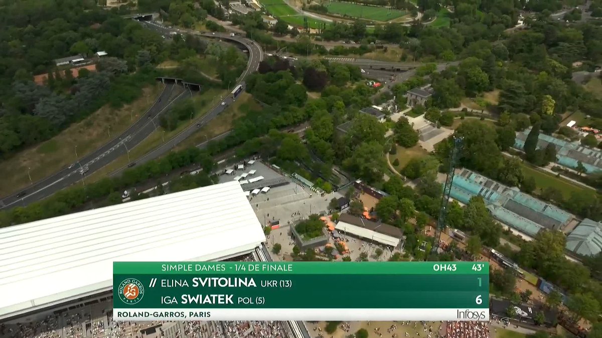 Off and running in this first set 🏃‍♀️ #RolandGarros