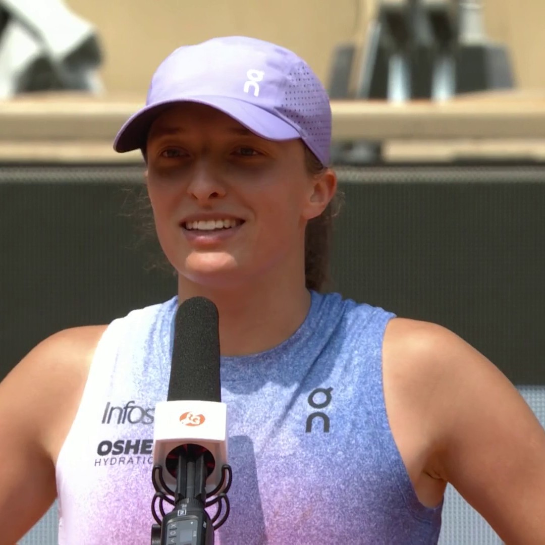 "I moved to high-intensity, I wanted to be proactive" ⚡️ Iga Świątek reflects on victory in the quarter-finals. #RolandGarros