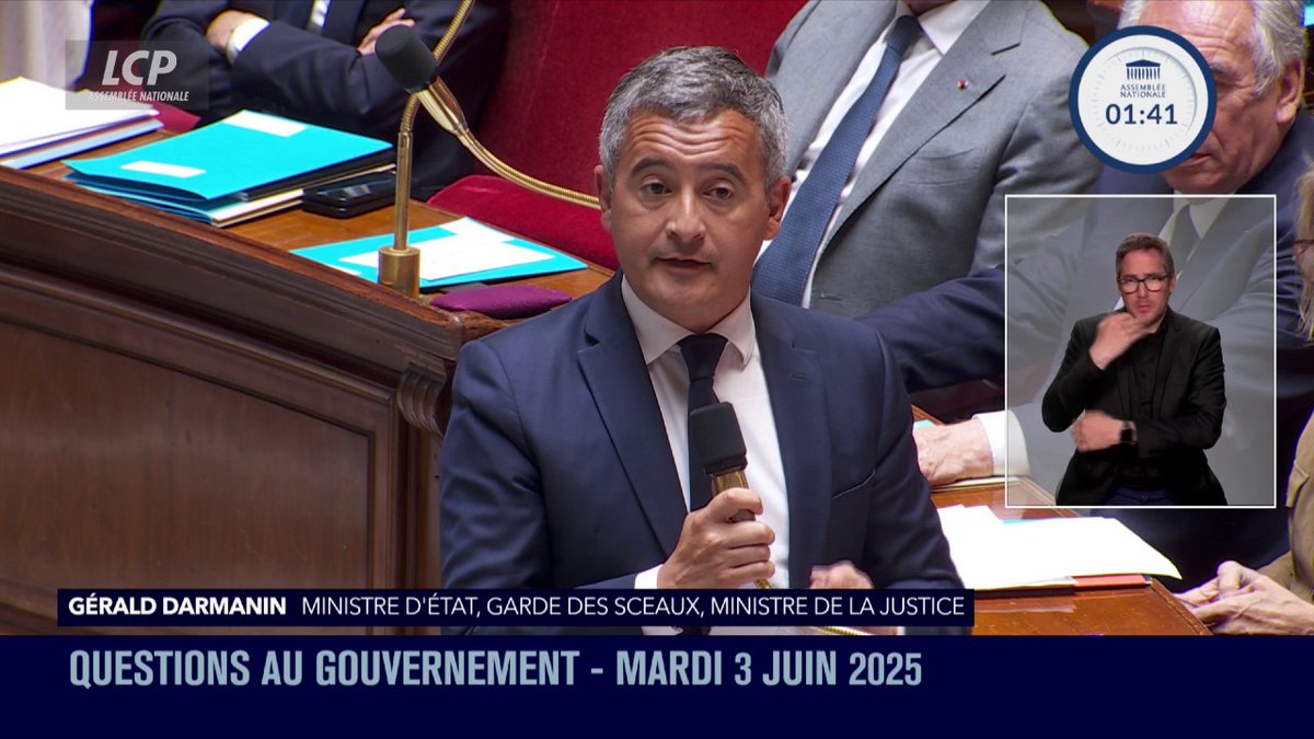Le Gérald DARMANIN qu’on aime et qui met au tapis Philippe Ballard sur la justice ! C’est court mais c’est bon 😂😂 #qag