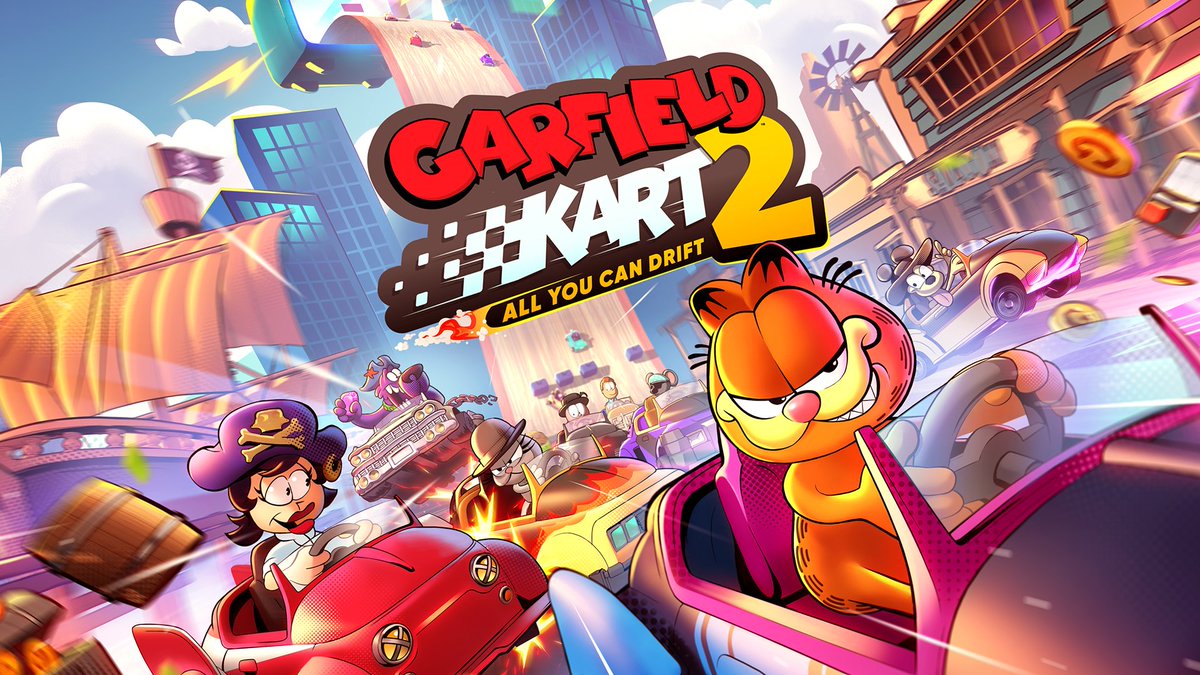 Ready to race against a real heavyweight? On September 10, Garfield and the gang are waiting for YOU on the starting line of Garfield Kart 2: All You Can Drift 🐈🏎️
