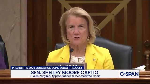 .Shelley Moore Capito (R-WV): "All Americans should have the opportunity to receive a high quality education from preschool through post-secondary education. I know that education is a key to success and a vital part of maintaining our strong communities across the nation."