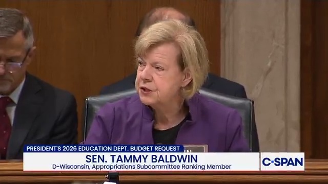 .Sen. Tammy Baldwin (D-WI): "This administration seems focused above all else on dismantling the Department of Education to score political points regardless of the impact on tens of millions of public school students."