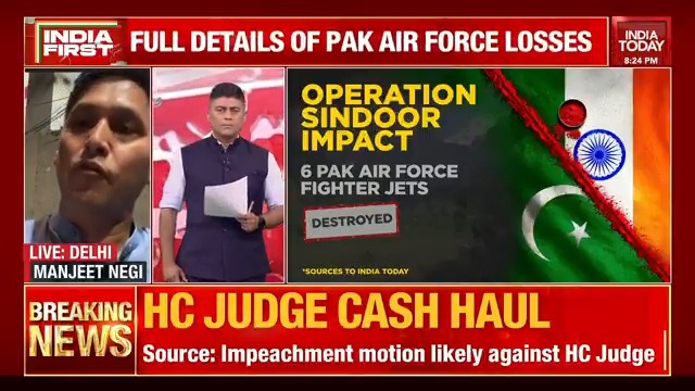 #IndiaTodayExclusive: Details of Pak losses #Pakistan lost 6 jets, 2 AWACS aircraft, over 30 Pakistani missiles destroyed Manjeet Negi joins @GauravCSawant with more details. #OperationSindoor #IndiaFirst