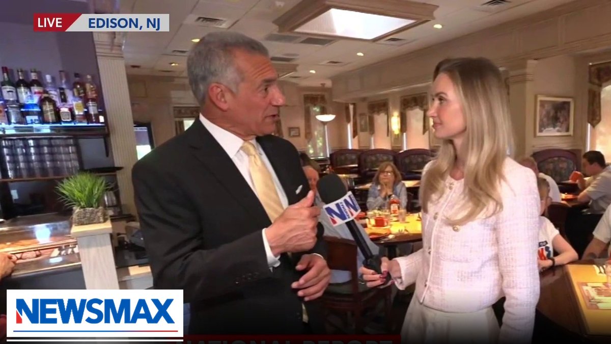 Trump-endorsed New Jersey Republican gubernatorial candidate Jack Ciattarelli expressed confidence that he can pull an upset in a blue state. NEWSMAX's Christina Thompson reports from a diner in Edison. Jack Ciattarelli Christina Thompson