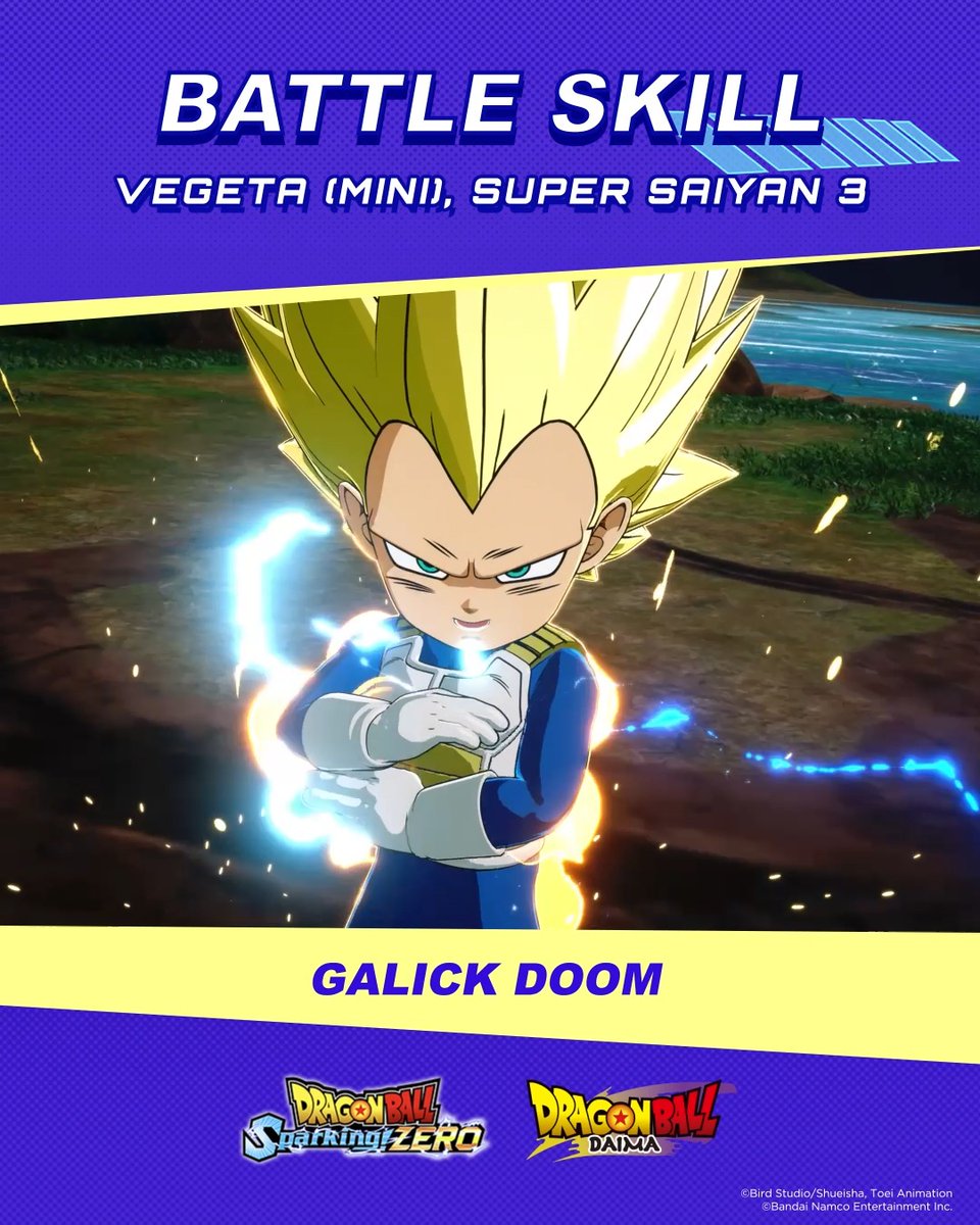 Precision. Pride. Power. Go full force with Vegeta (Mini) Super Saiyan 3 from DRAGON BALL: Sparking! ZERO - DAIMA Character Pack 1!