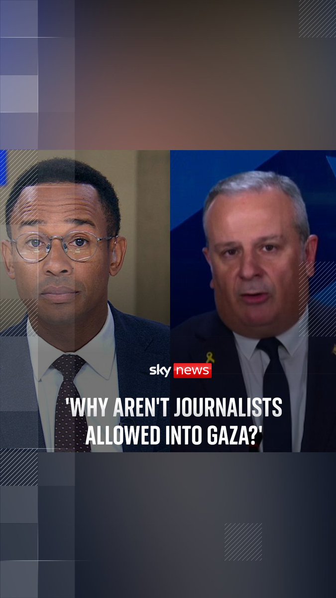 Sky’s Kamali Melbourne speaks to Israeli government spokesperson David Mencer about why international journalists are not allowed into Gaza. Click here for the full interview ➡️