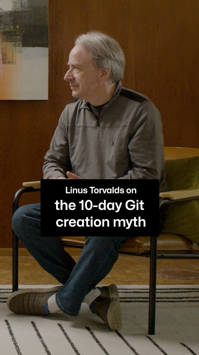 Was Git built in 10 days? Linus Torvalds tells us the real story. ๐ Watch the full interview in honor of Git's 20th anniversary here.๐