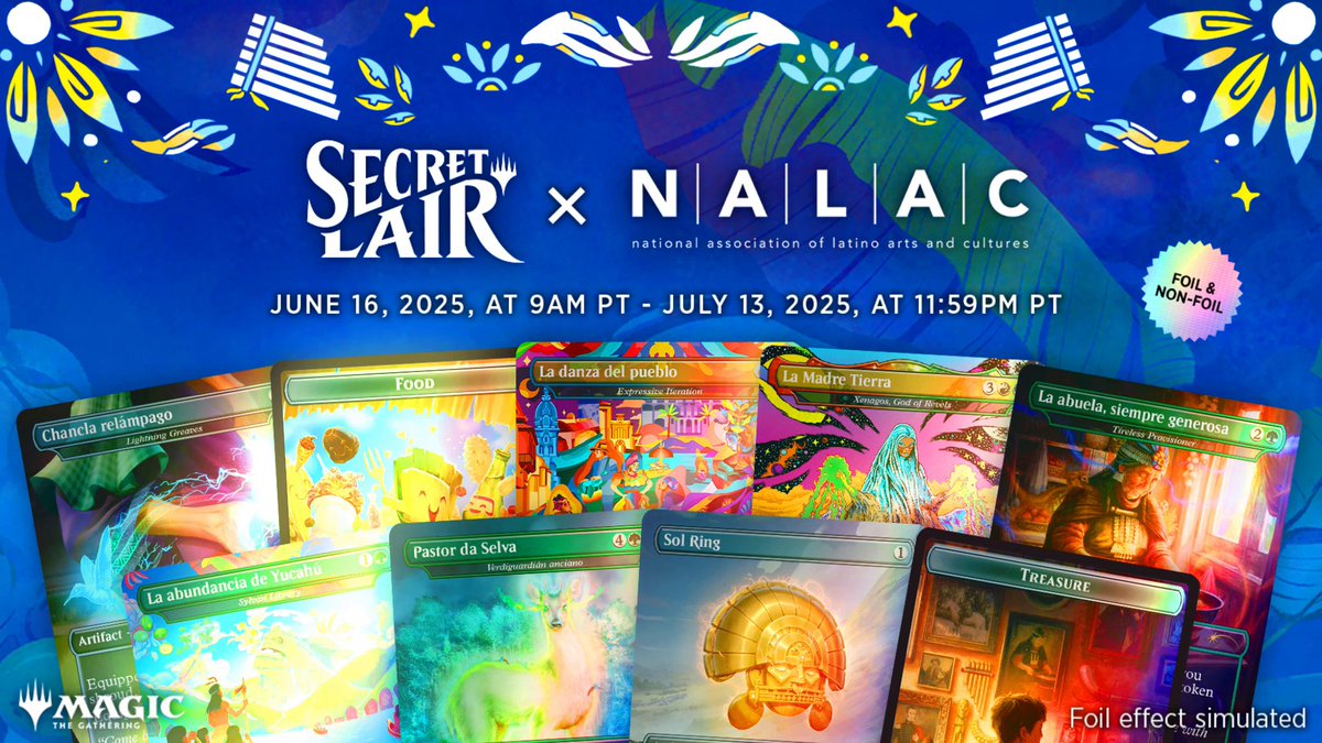 We're excited to announce our collab with the National Association of Latino Arts and Cultures! The Nuestra Magia drop celebrates the beauty and history of the cultures of Latin America. 50% of the product price will be donated to NALAC. Learn more: