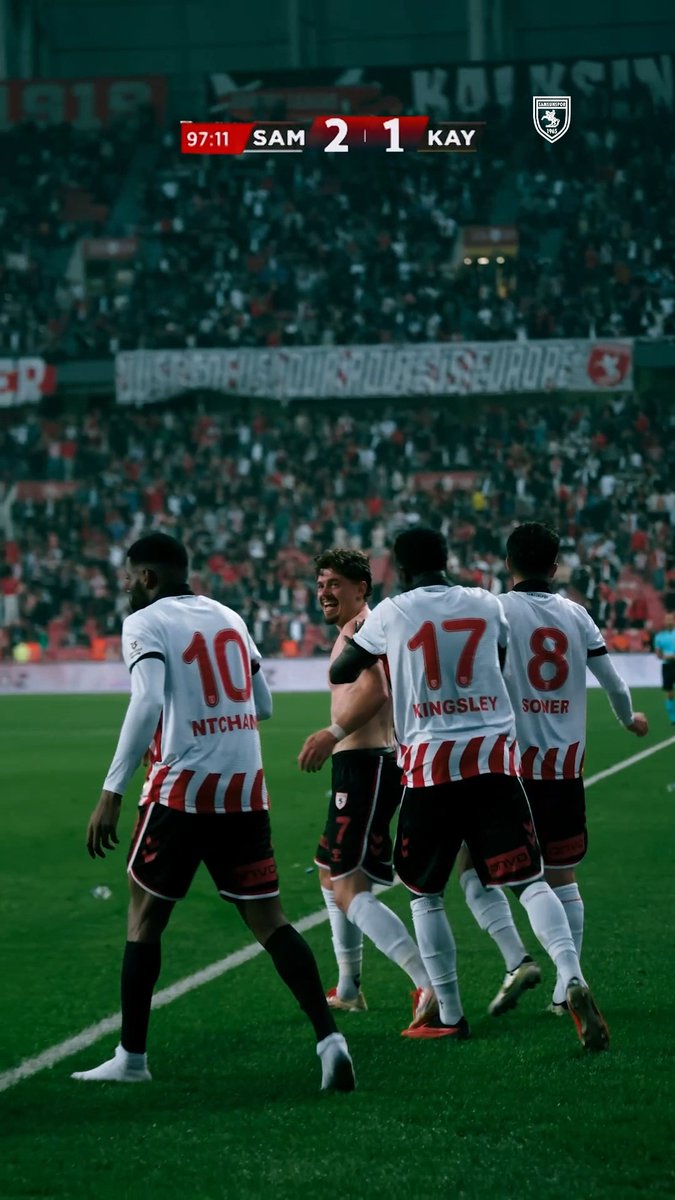 𝟵𝟬+𝟱 Umut, 𝟵𝟬+𝟴 Zafer 🥹❤🤍 ⚽ Soner Aydoğdu ⚽ Arbnor Muja 🎯 🎯 Emre Kılınç #Samsunspor #SAMvKYS #FromSamsuntoEurope #SamsundanAvrupaya #AvrupaSahnesinde #UEFA