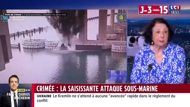 ▶️️️#Guerre - Pont de Kertch : Kiev attaque le “joyau de Poutine” : ”Nous sommes face à une nation qui a des moyens techniques limités, mais qui a une discipline et une inventivité incroyable.” Galina Ackerman #24hPujadas #LCI #La26 ⤵️
