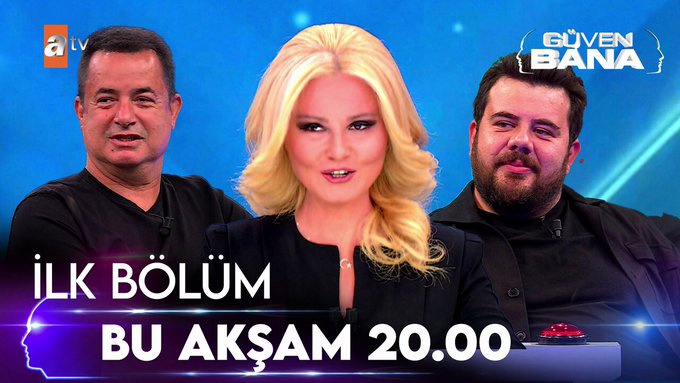 Ekranların fenomen yarışma programı "Güven Bana" ekranların fenomeni Müge Anlı'nın sunumuyla 10 Haziran Salı 20.00'de atv'de başlıyor! #GüvenBana Güven Bana