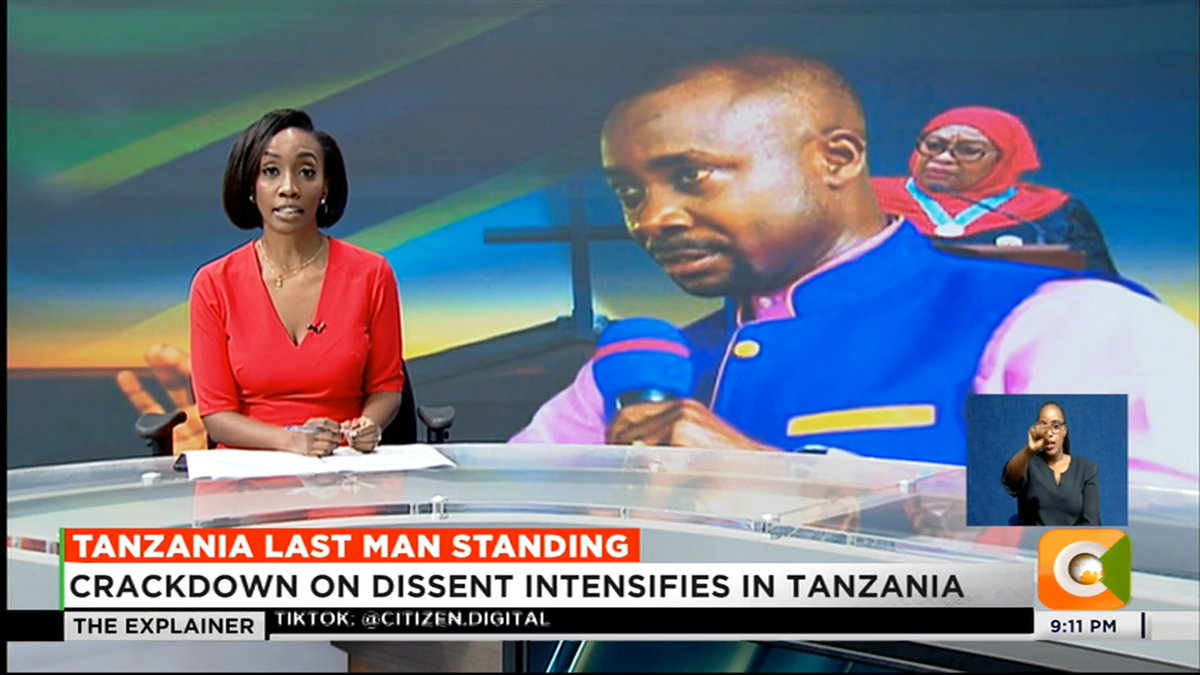 Tanzania Last Man Standing: Crackdown on dissent intensifies in Tanzania Suluhu government deregisters MP Gwajima’s church Gwajima targeted for speaking out on abductions Govt orders immediate suspension of church activities #CitizenExplainer Yvonne Okwara