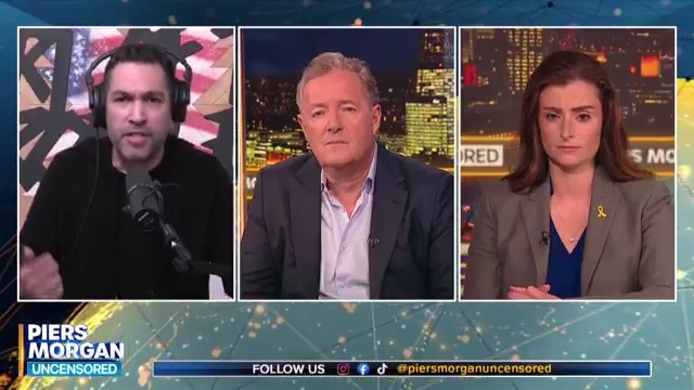 "Read the room here! You are turning the entire world against you!" Dave Smith says he's "truly stunned by the lack of rational self-preservation on the part of the Israelis." 📺 Piers Morgan | Dave Smith | Natasha Hausdorff