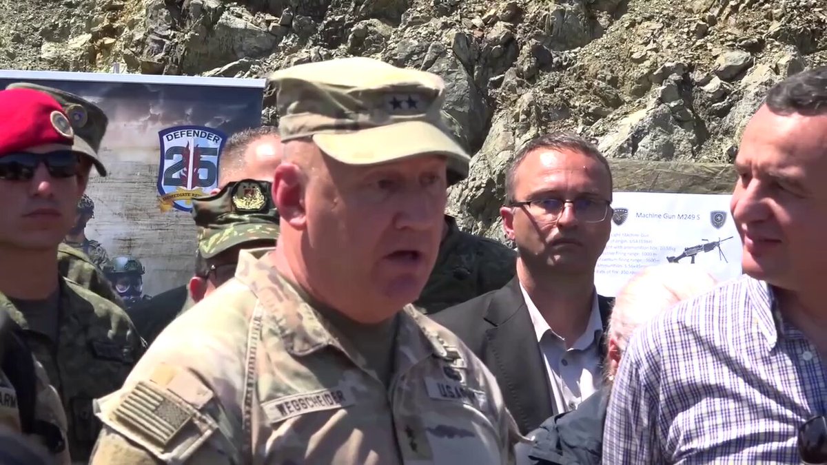 US Army Brigadier General Michael E. Wegscheider: The real hero of Defender Europe, out of 18 countries that participated, is the country of Kosovo. The KSF, its staff and soldiers have proven their very strong capability and determination.