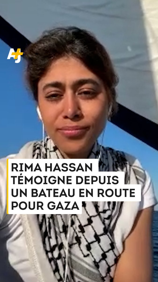 AJ+ a appelĂ© Rima Hassan, qui se dirige vers Gaza Ă bord dâun bateau de la Freedom Flotilla Coalition. Elle nous raconte ce trajet pĂ©rilleux, alors que lâarmĂ©e israĂ©lienne a annoncĂ© se prĂ©parer Ă leur arrivĂ©e, prĂ©vue le 8 juin :