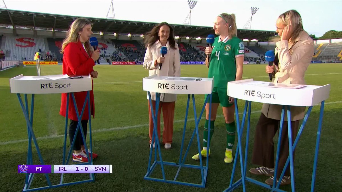 Player of the match Emily Murphy and Louise Quinn spoke to RTE Sport following Ireland's 1-0 win over Slovenia. #rtesoccer 📱Updates: 📺RTÉ2 and RTÉ Player 📻 Game On 2FM